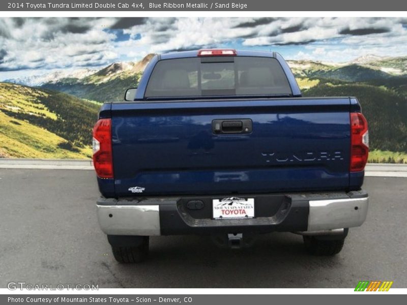 Blue Ribbon Metallic / Sand Beige 2014 Toyota Tundra Limited Double Cab 4x4