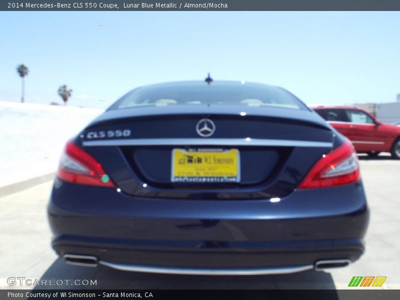 Lunar Blue Metallic / Almond/Mocha 2014 Mercedes-Benz CLS 550 Coupe