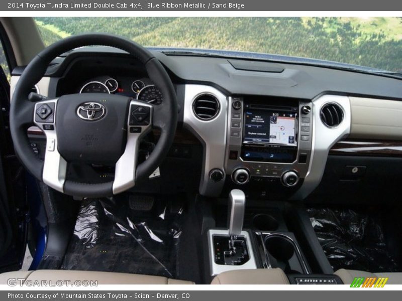Blue Ribbon Metallic / Sand Beige 2014 Toyota Tundra Limited Double Cab 4x4