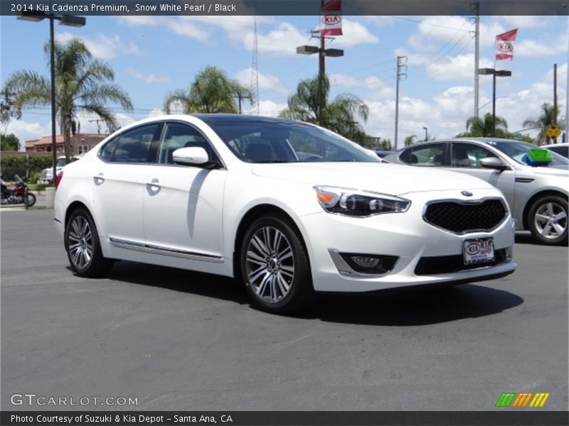 Snow White Pearl / Black 2014 Kia Cadenza Premium