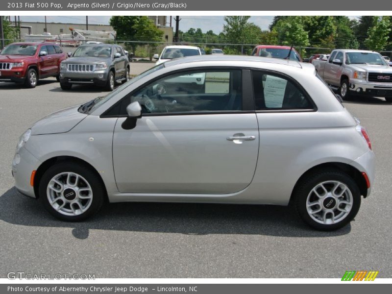 Argento (Silver) / Grigio/Nero (Gray/Black) 2013 Fiat 500 Pop
