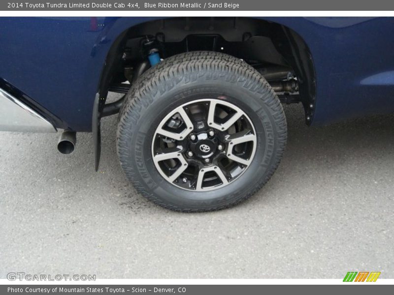 Blue Ribbon Metallic / Sand Beige 2014 Toyota Tundra Limited Double Cab 4x4
