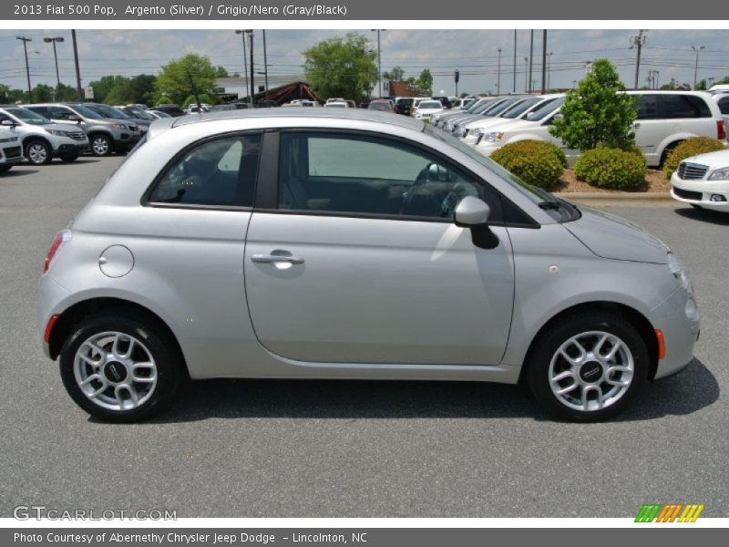 Argento (Silver) / Grigio/Nero (Gray/Black) 2013 Fiat 500 Pop