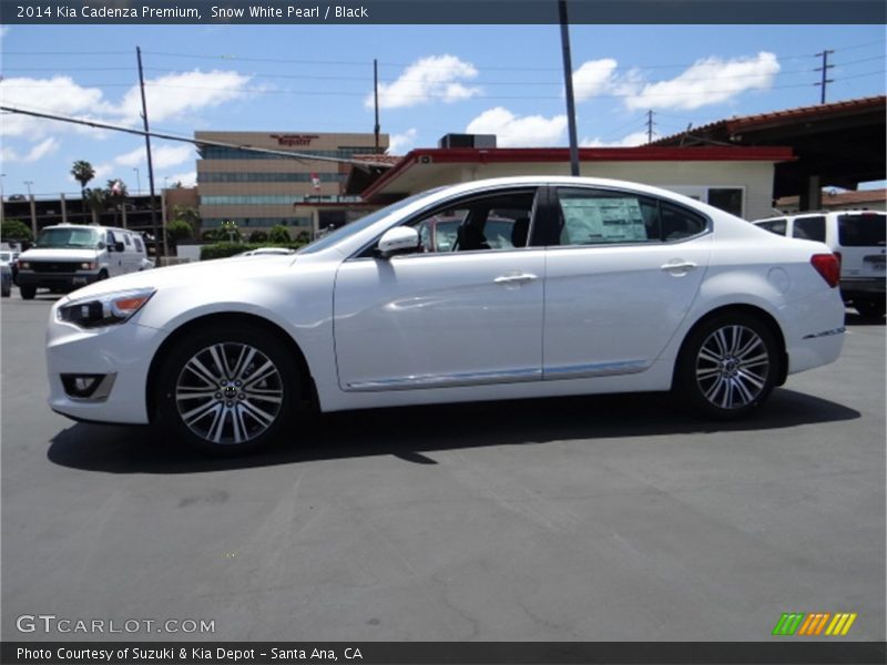 Snow White Pearl / Black 2014 Kia Cadenza Premium