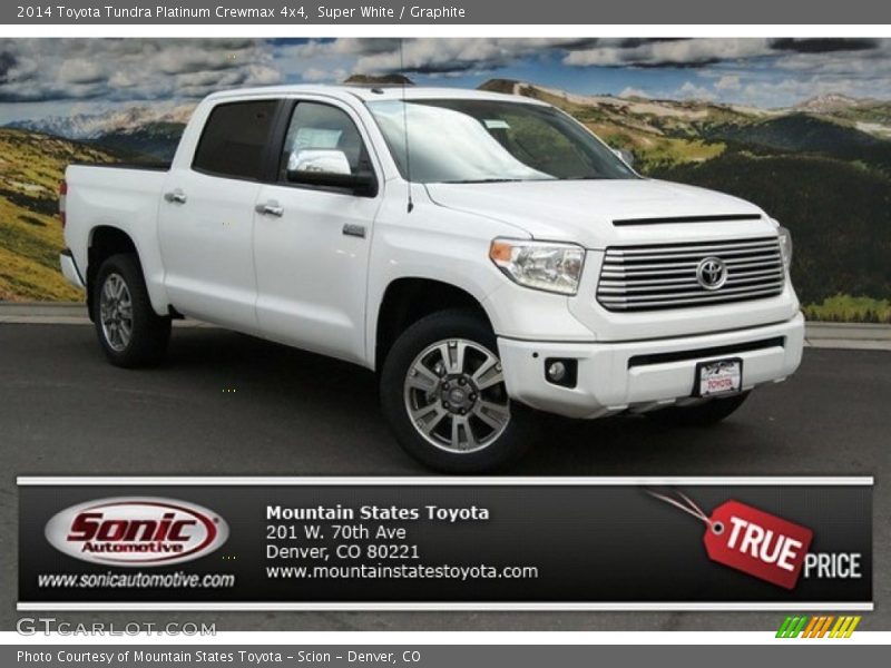 Super White / Graphite 2014 Toyota Tundra Platinum Crewmax 4x4