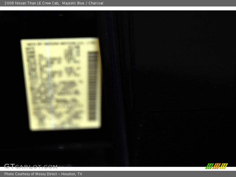 Majestic Blue / Charcoal 2008 Nissan Titan LE Crew Cab