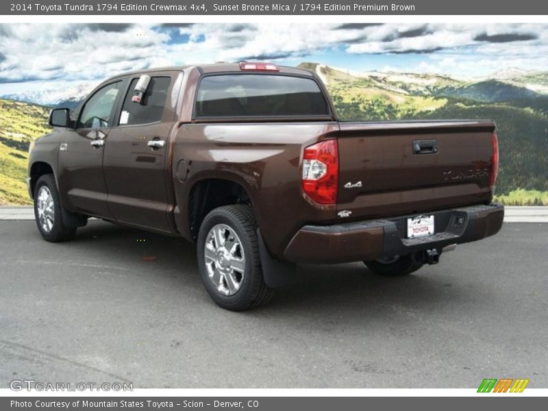 Sunset Bronze Mica / 1794 Edition Premium Brown 2014 Toyota Tundra 1794 Edition Crewmax 4x4