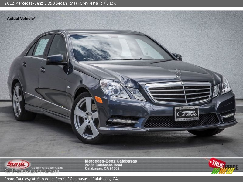 Steel Grey Metallic / Black 2012 Mercedes-Benz E 350 Sedan