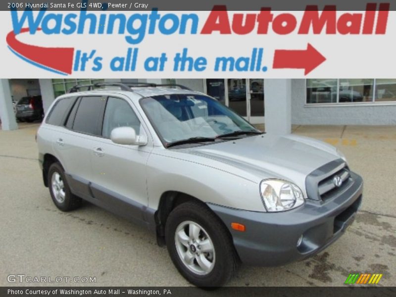 Pewter / Gray 2006 Hyundai Santa Fe GLS 4WD