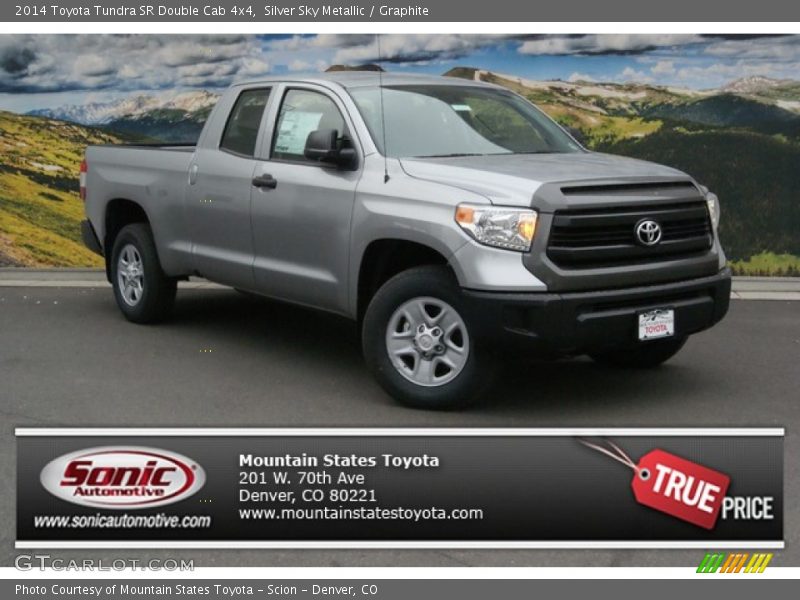 Silver Sky Metallic / Graphite 2014 Toyota Tundra SR Double Cab 4x4