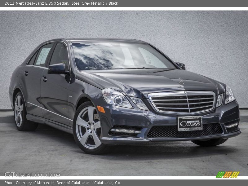 Steel Grey Metallic / Black 2012 Mercedes-Benz E 350 Sedan