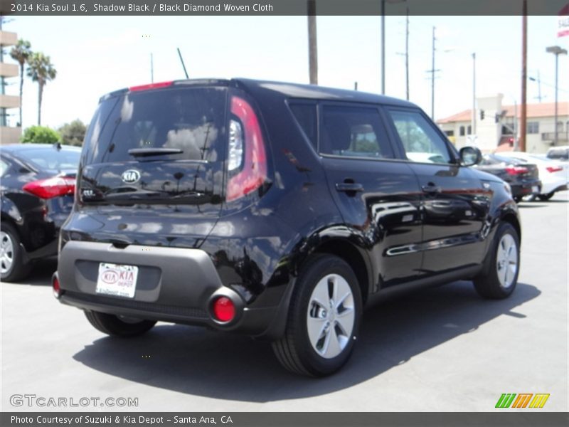 Shadow Black / Black Diamond Woven Cloth 2014 Kia Soul 1.6