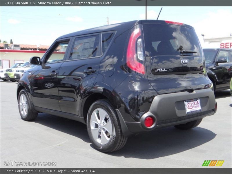 Shadow Black / Black Diamond Woven Cloth 2014 Kia Soul 1.6
