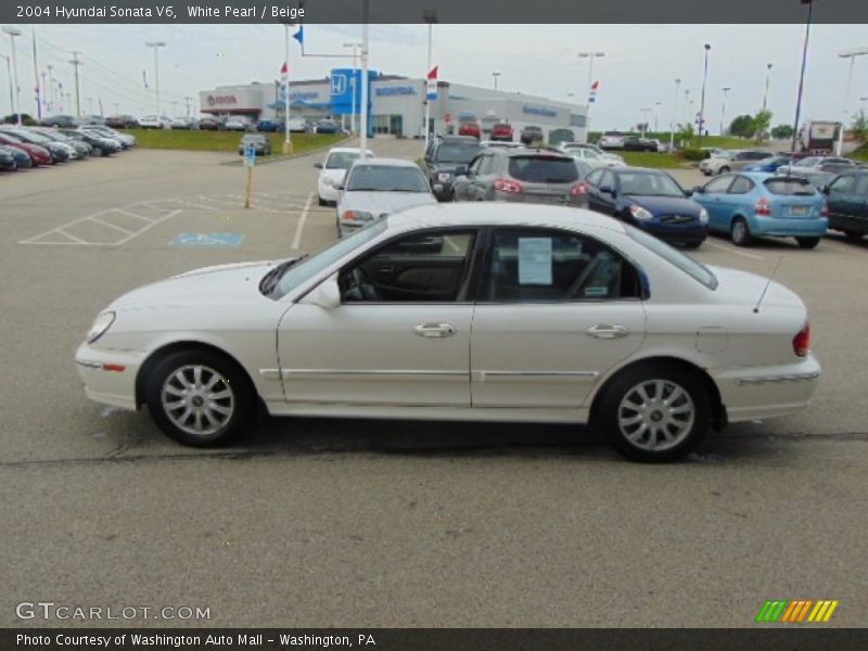 White Pearl / Beige 2004 Hyundai Sonata V6