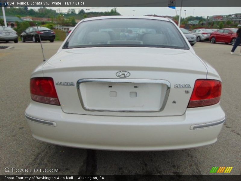 White Pearl / Beige 2004 Hyundai Sonata V6