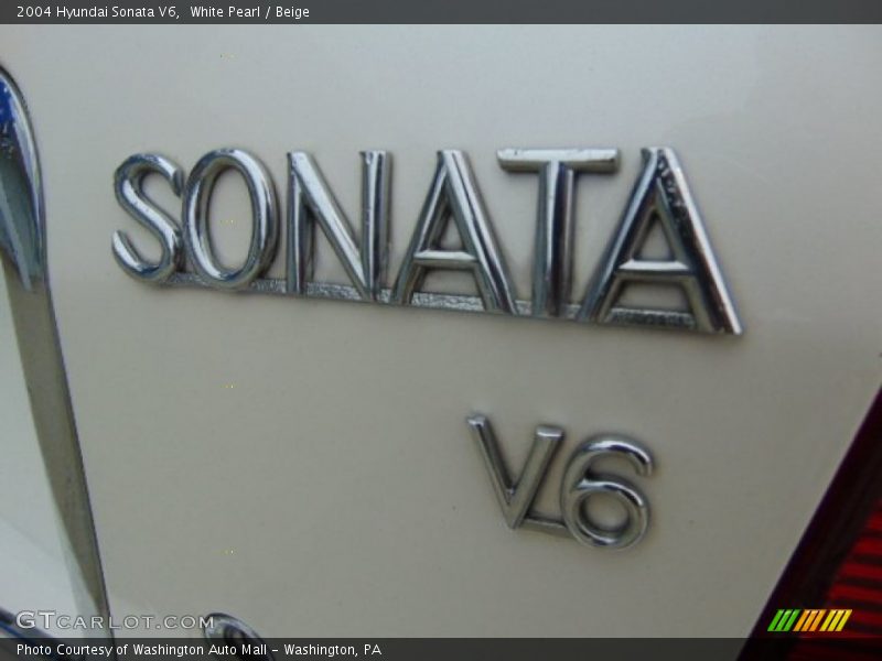 White Pearl / Beige 2004 Hyundai Sonata V6