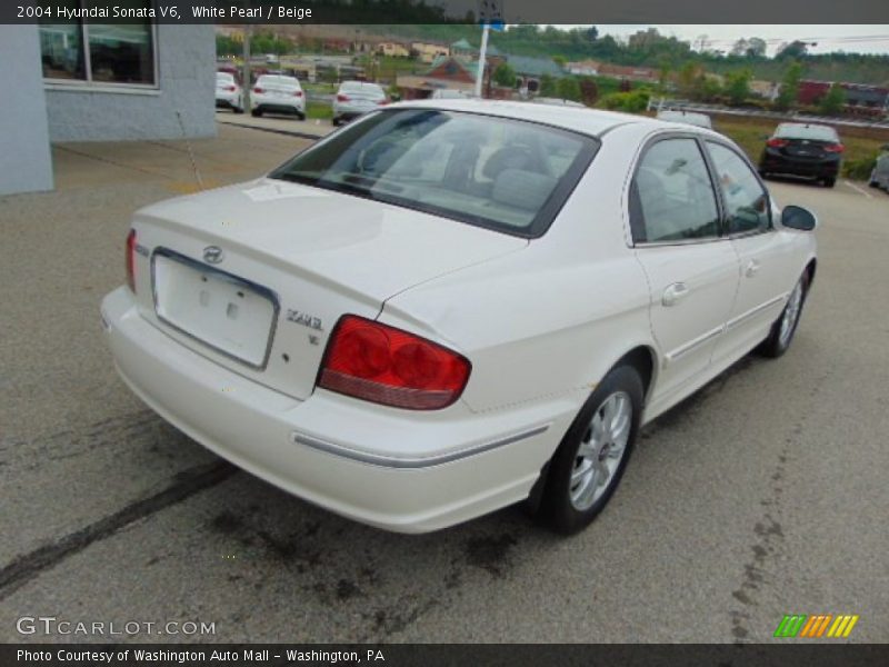 White Pearl / Beige 2004 Hyundai Sonata V6