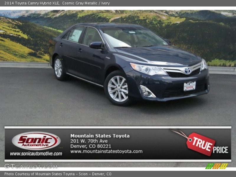 Cosmic Gray Metallic / Ivory 2014 Toyota Camry Hybrid XLE
