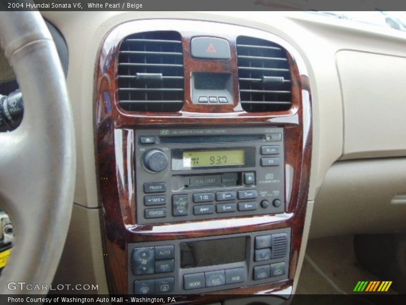 White Pearl / Beige 2004 Hyundai Sonata V6