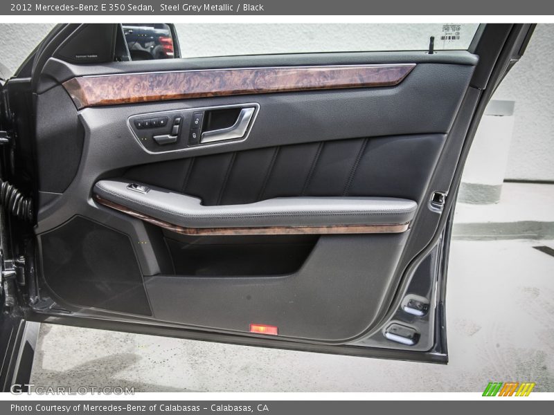 Steel Grey Metallic / Black 2012 Mercedes-Benz E 350 Sedan