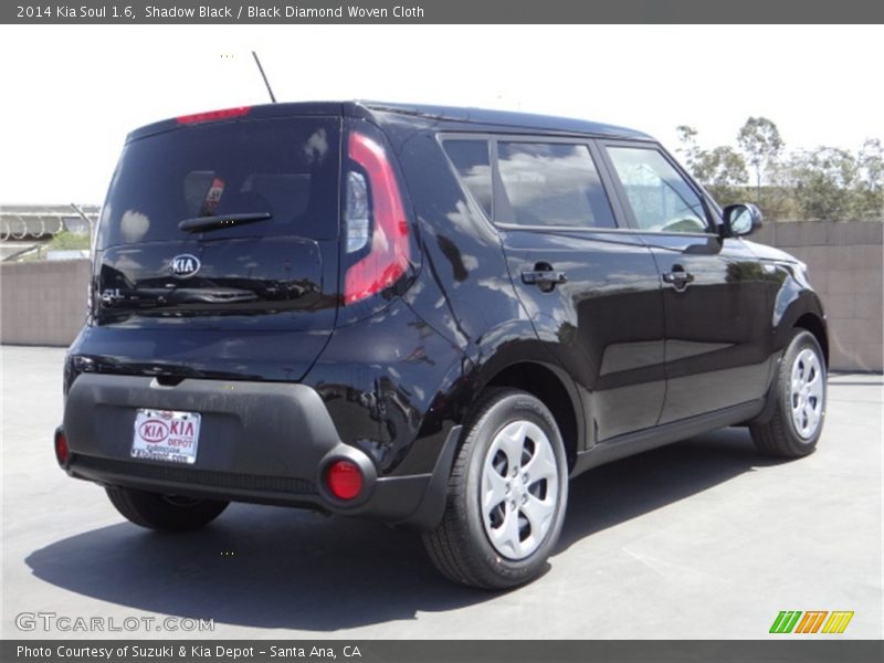 Shadow Black / Black Diamond Woven Cloth 2014 Kia Soul 1.6
