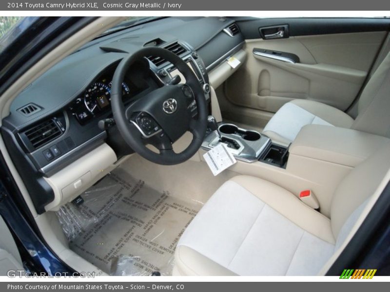 Cosmic Gray Metallic / Ivory 2014 Toyota Camry Hybrid XLE