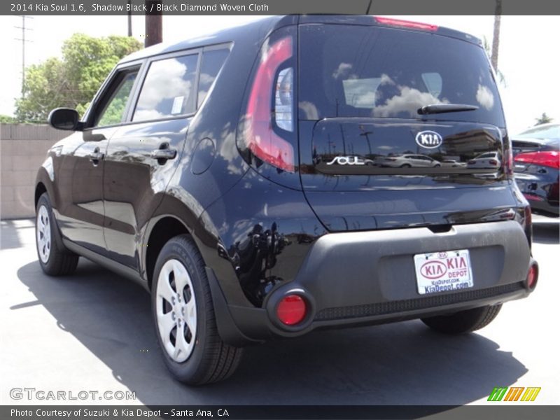 Shadow Black / Black Diamond Woven Cloth 2014 Kia Soul 1.6