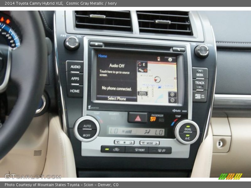 Cosmic Gray Metallic / Ivory 2014 Toyota Camry Hybrid XLE