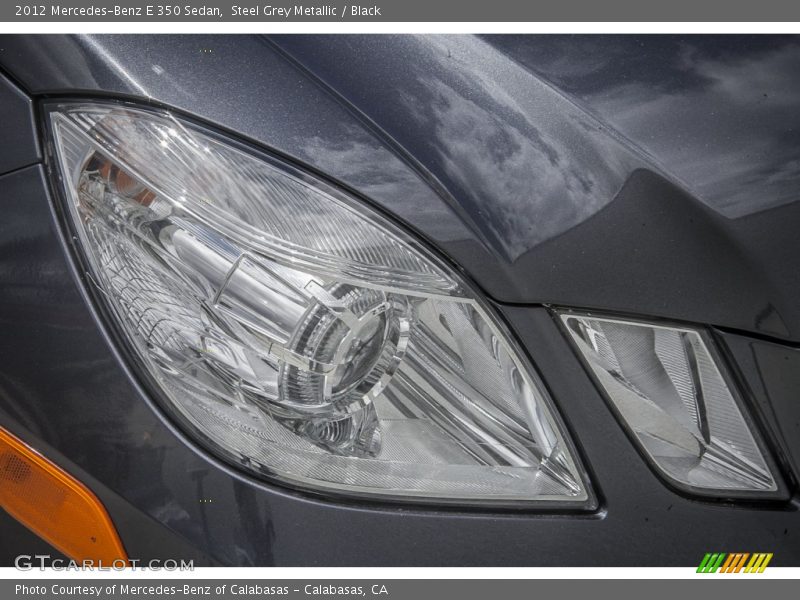 Steel Grey Metallic / Black 2012 Mercedes-Benz E 350 Sedan