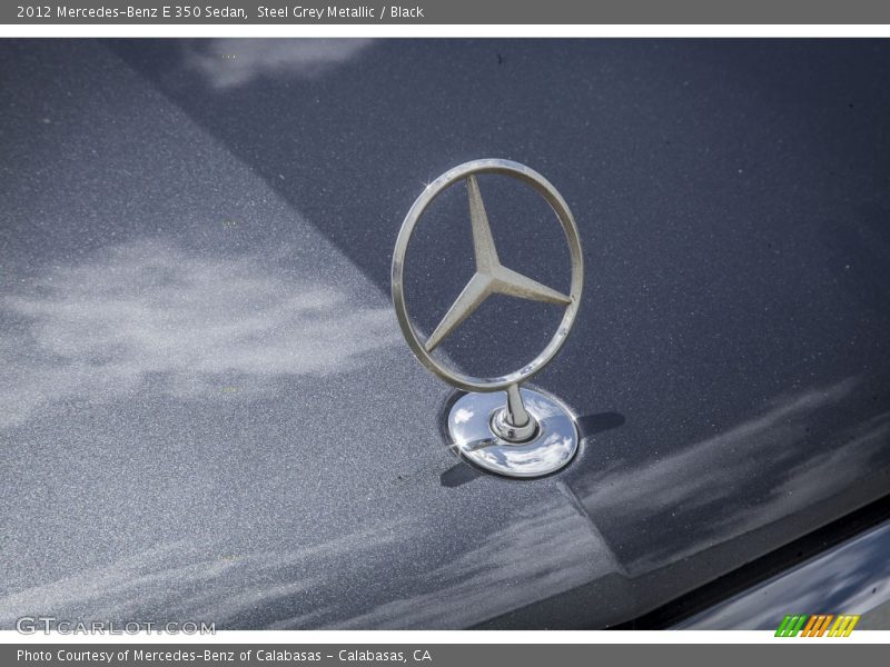 Steel Grey Metallic / Black 2012 Mercedes-Benz E 350 Sedan