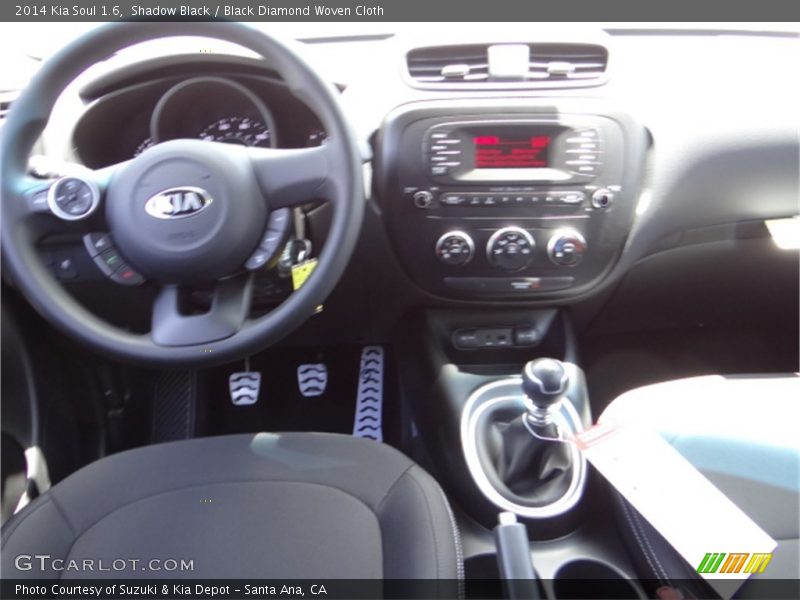 Shadow Black / Black Diamond Woven Cloth 2014 Kia Soul 1.6