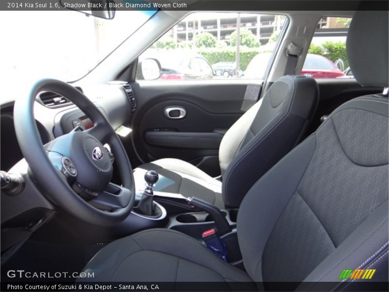 Shadow Black / Black Diamond Woven Cloth 2014 Kia Soul 1.6