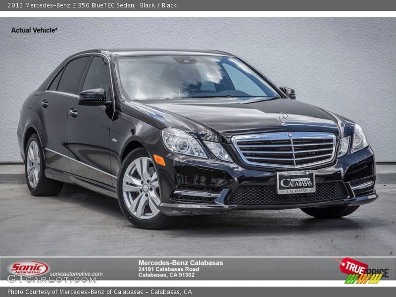 Black / Black 2012 Mercedes-Benz E 350 BlueTEC Sedan