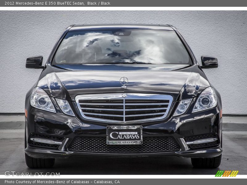 Black / Black 2012 Mercedes-Benz E 350 BlueTEC Sedan