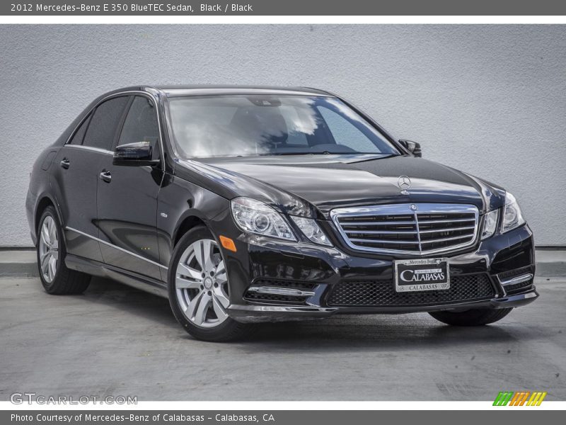 Black / Black 2012 Mercedes-Benz E 350 BlueTEC Sedan