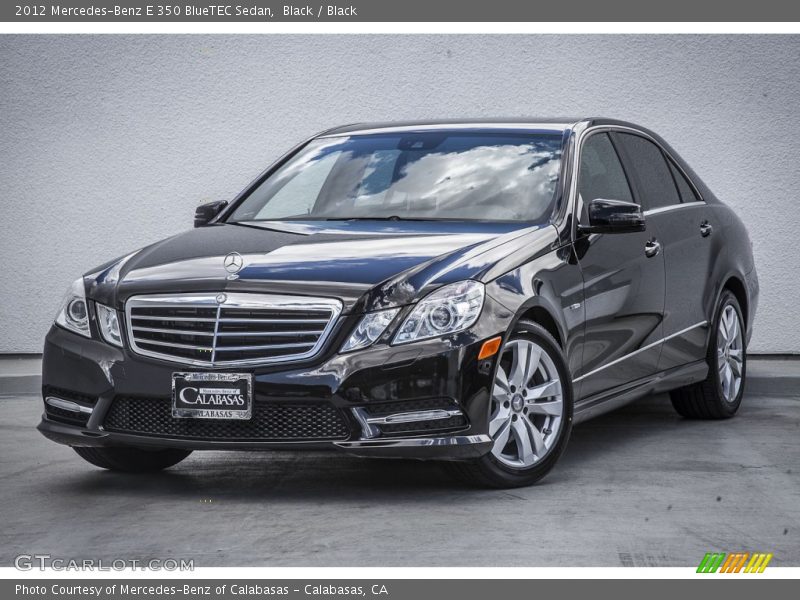 Black / Black 2012 Mercedes-Benz E 350 BlueTEC Sedan