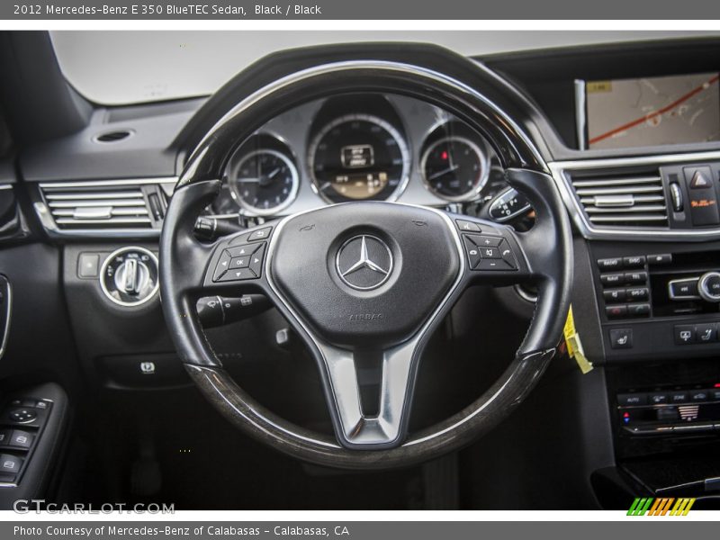 Black / Black 2012 Mercedes-Benz E 350 BlueTEC Sedan