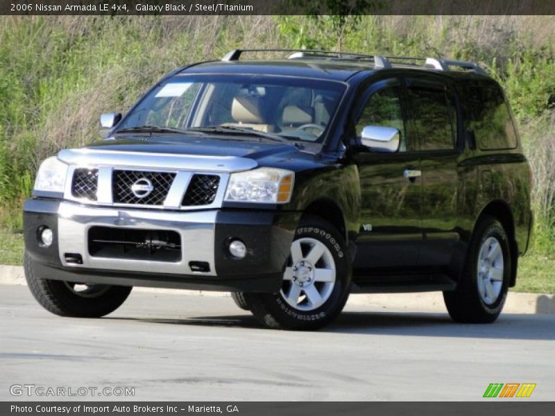 Galaxy Black / Steel/Titanium 2006 Nissan Armada LE 4x4