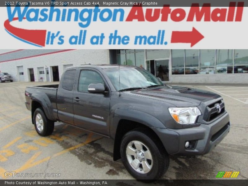 Magnetic Gray Mica / Graphite 2012 Toyota Tacoma V6 TRD Sport Access Cab 4x4