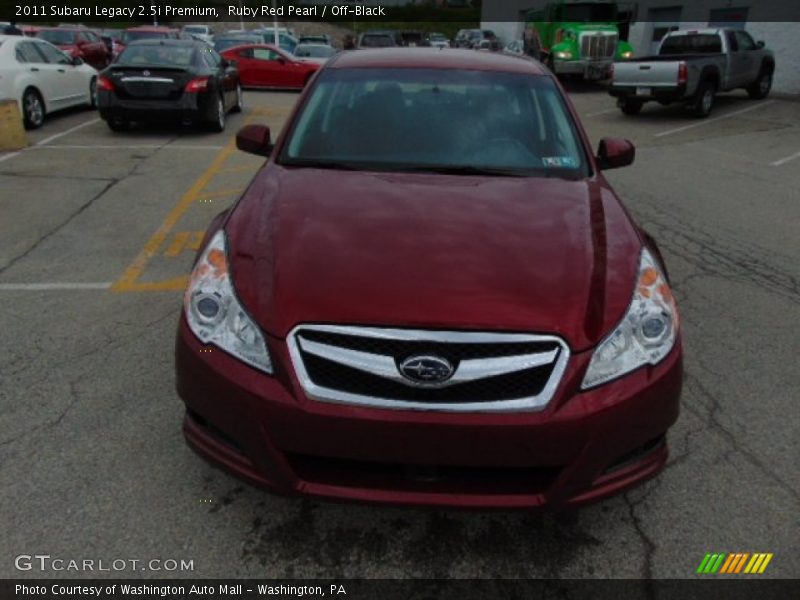Ruby Red Pearl / Off-Black 2011 Subaru Legacy 2.5i Premium