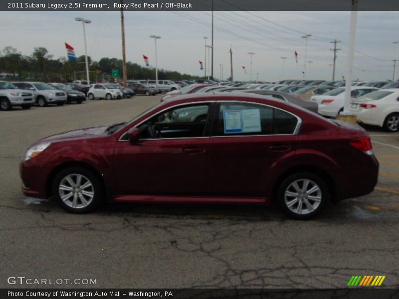 Ruby Red Pearl / Off-Black 2011 Subaru Legacy 2.5i Premium