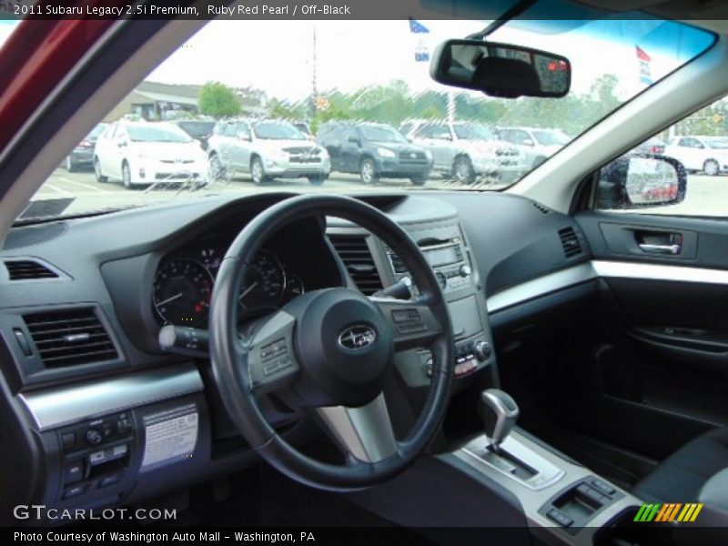 Ruby Red Pearl / Off-Black 2011 Subaru Legacy 2.5i Premium