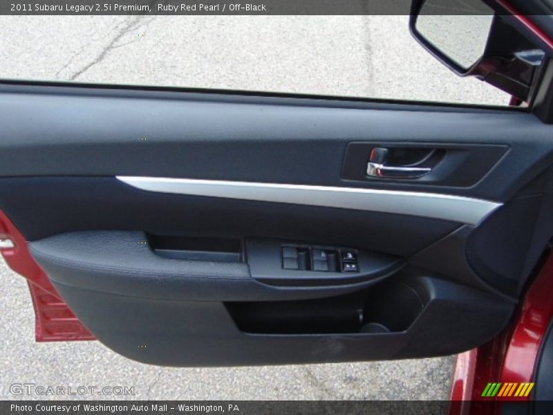 Ruby Red Pearl / Off-Black 2011 Subaru Legacy 2.5i Premium