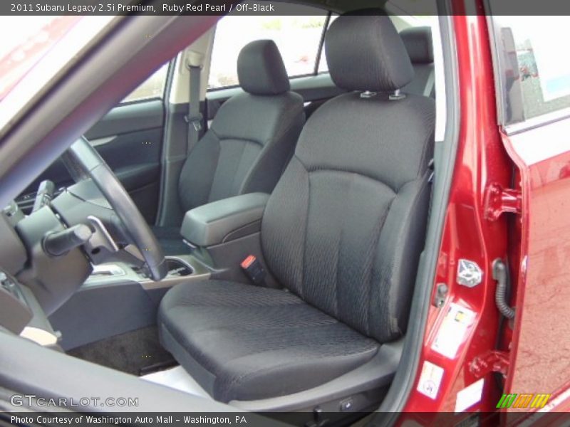 Ruby Red Pearl / Off-Black 2011 Subaru Legacy 2.5i Premium