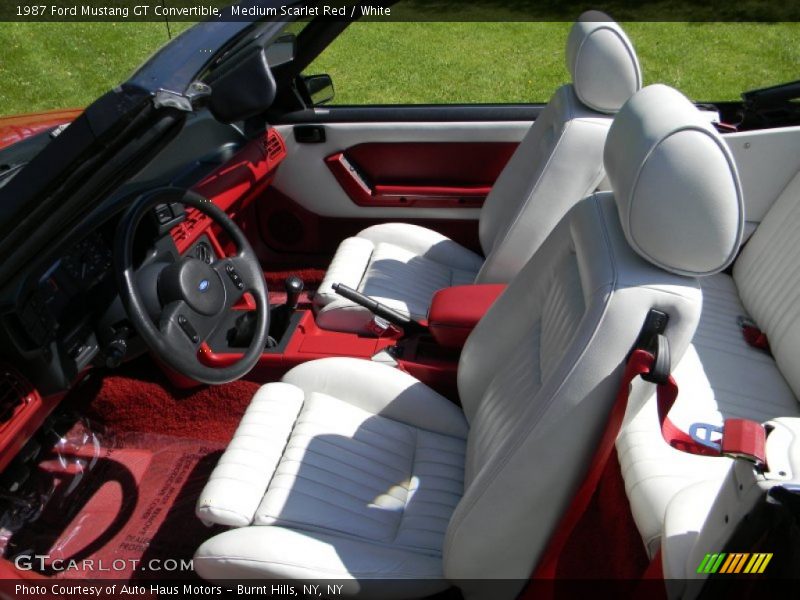 Front Seat of 1987 Mustang GT Convertible