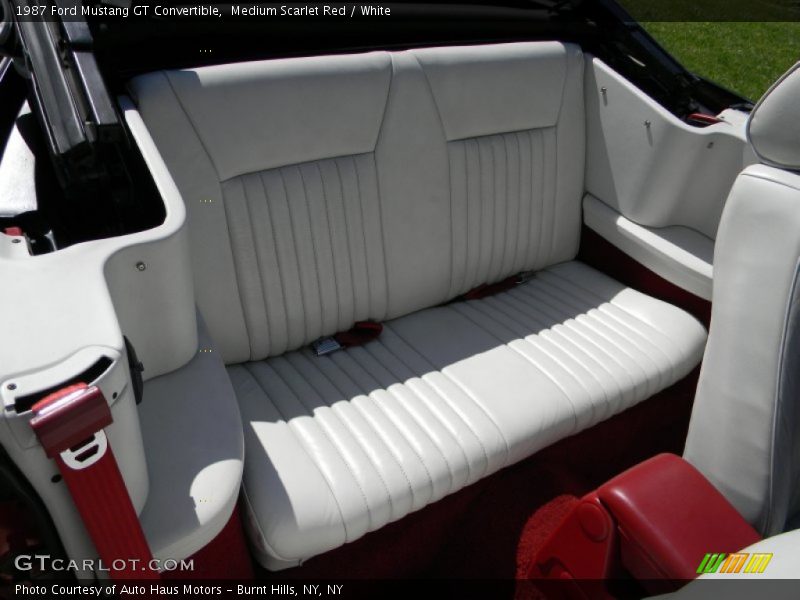 Rear Seat of 1987 Mustang GT Convertible