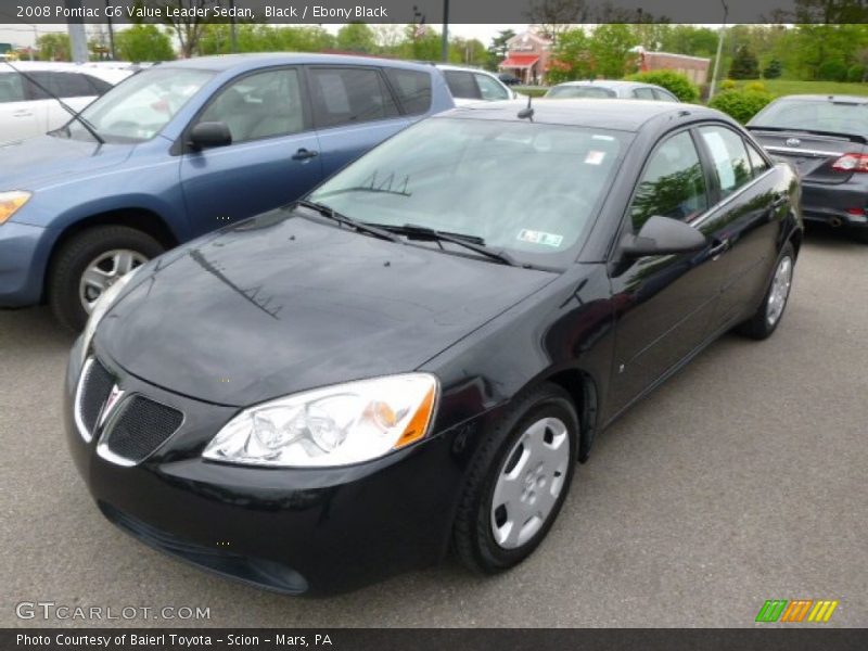 Black / Ebony Black 2008 Pontiac G6 Value Leader Sedan