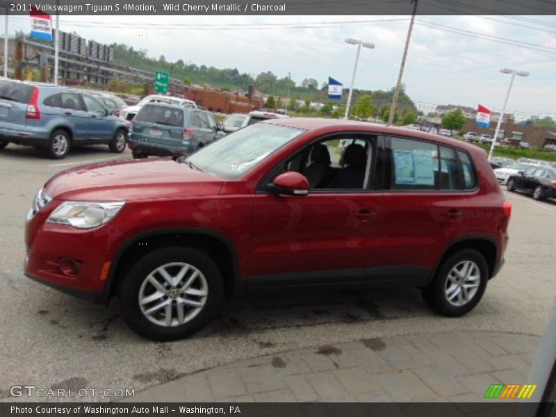 Wild Cherry Metallic / Charcoal 2011 Volkswagen Tiguan S 4Motion