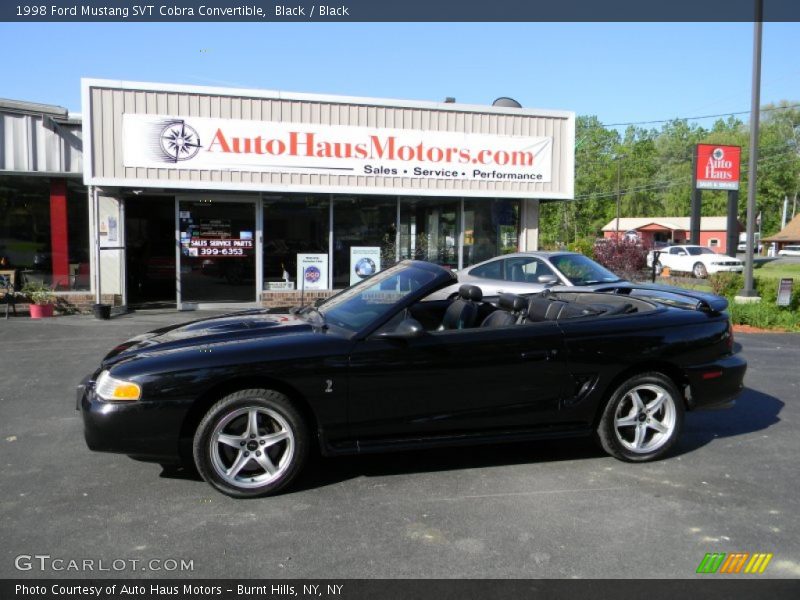 Black / Black 1998 Ford Mustang SVT Cobra Convertible