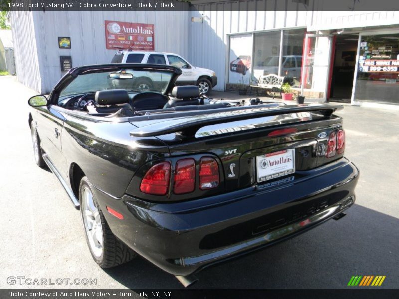 Black / Black 1998 Ford Mustang SVT Cobra Convertible